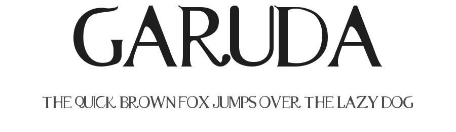 Garuda by Virgilio Cortez — Decorative Font