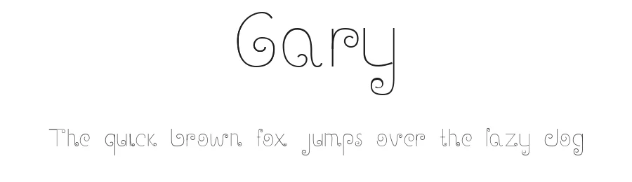 Gary by Projeto Tipo da Fonte — Decorative Font