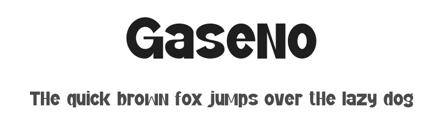 Gaseno by Gilang Ternadho — Sans Serif Font
