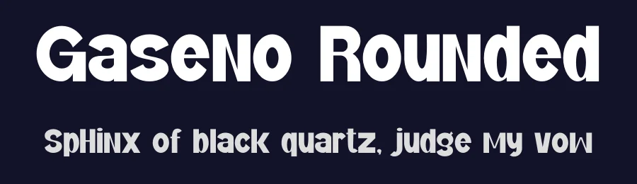 Gaseno Rounded by Gilang Ternadho — Sans Serif Font — thumbnail 2