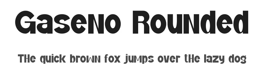 Gaseno Rounded by Gilang Ternadho — Sans Serif Font
