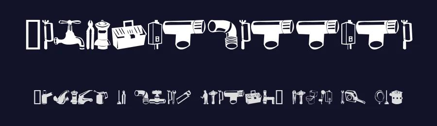Gasfiterbarrera by David Barrera — Dingbats Font — thumbnail 2