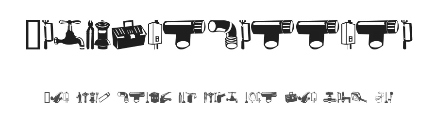 Gasfiterbarrera by David Barrera — Dingbats Font