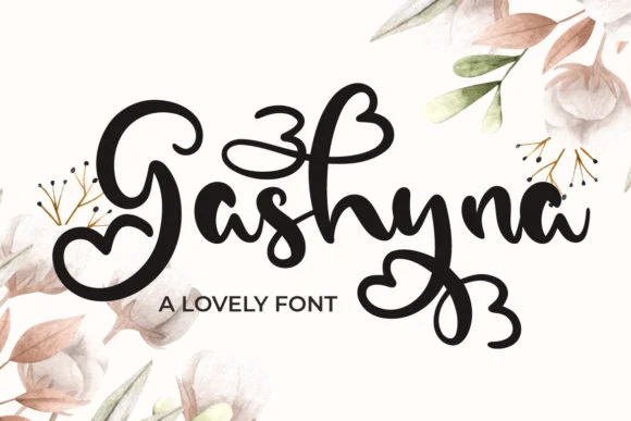 Gashyna Font by Fallengraphic — Script Handwritten Font