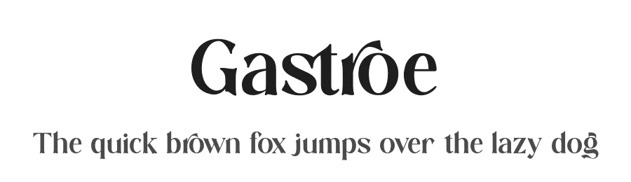 Gastroe by Glyphstyle — Decorative Font