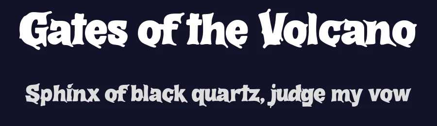 Gates of the Volcano by BlackFridayFont FMF — Decorative Font — thumbnail 2
