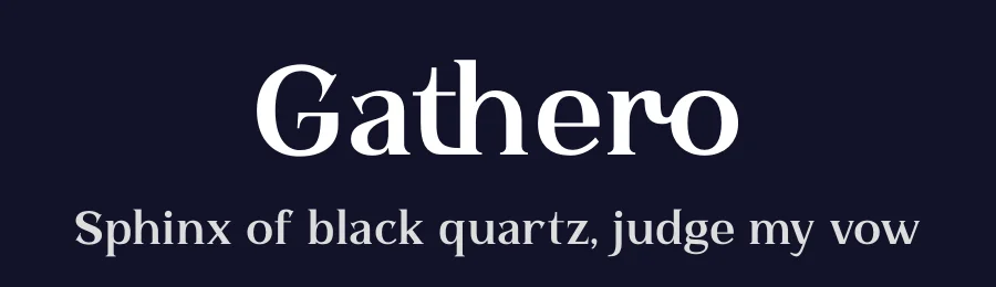 Gathero by Storytype Studio — Serif Font — thumbnail 2