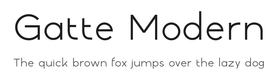 Gatte Modern by Fitrah Type — Sans Serif Font