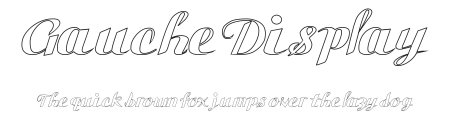 Gauche Display by Incstone Design, by Megami Studios β Script Handwritten Font
