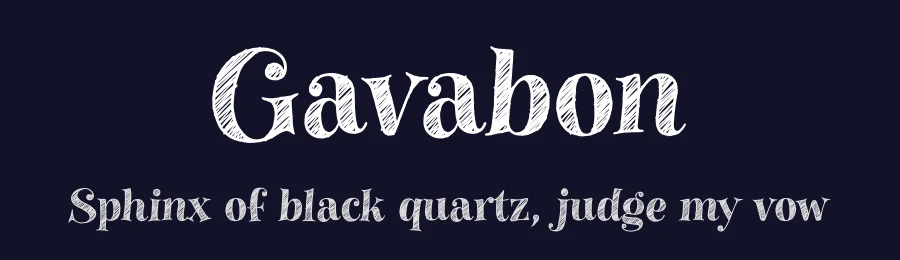 Gavabon by Youssef Habchi — Decorative Font — thumbnail 2