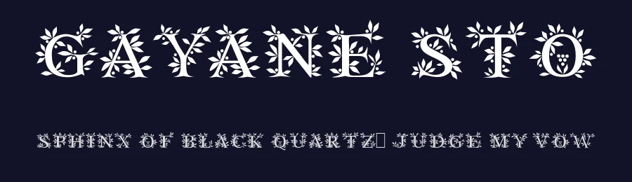 Gayane StO by Studio OKNO — Decorative Font — thumbnail 2