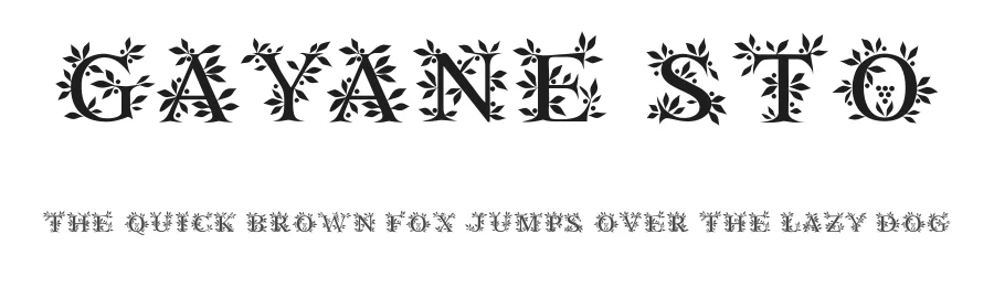 Gayane StO by Studio OKNO — Decorative Font