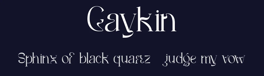 Gaykin by Muksal Creative — Decorative Font — thumbnail 2