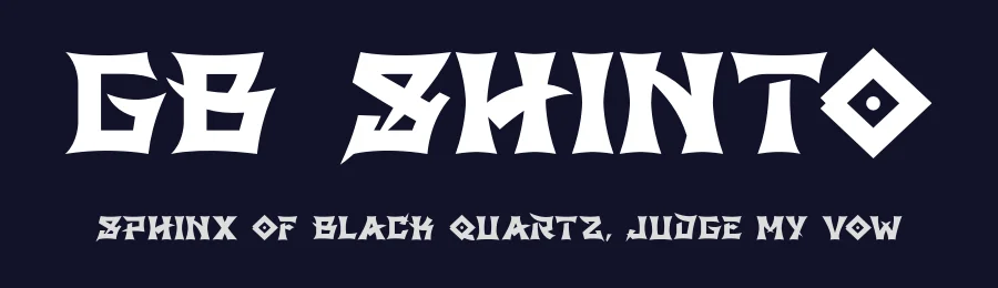 GB Shinto by Golden Black — Decorative Font — thumbnail 2