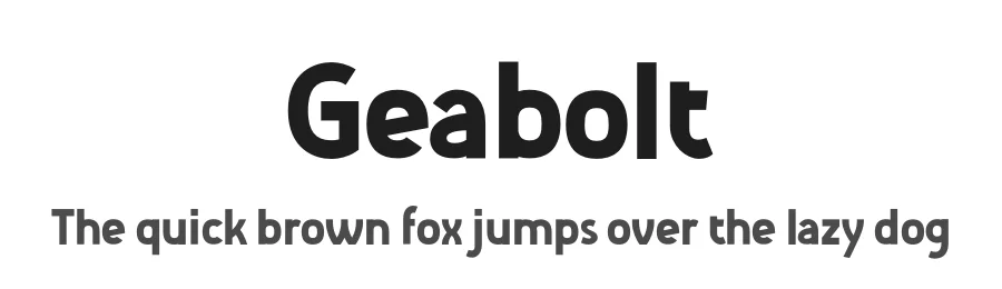 Geabolt