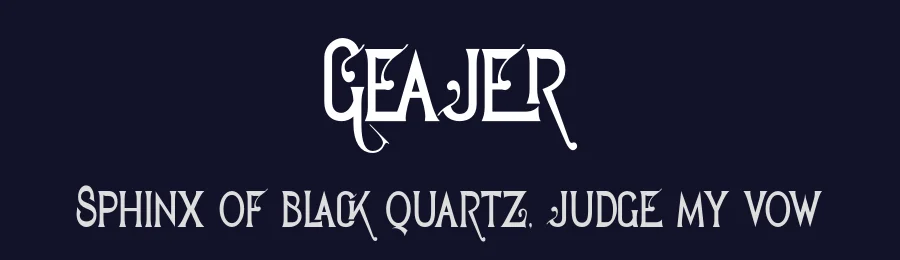 Geajer by 177Studio — Decorative Font — thumbnail 2