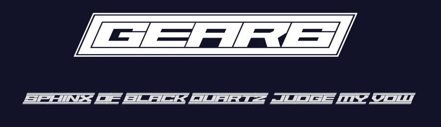 Gear6 by Youssef Habchi — Display Font — thumbnail 2