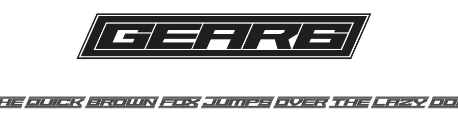 Gear6 by Youssef Habchi β Display Font
