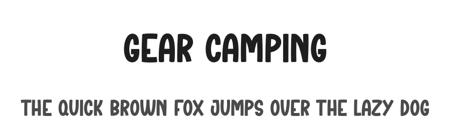 Gear Camping