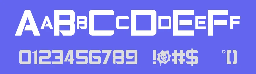 Gears of Peace by Scott Nuss — Display Font — thumbnail 3