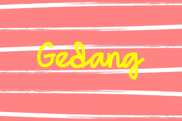 Gedang Font by zuzulgo studio — Script Handwritten Font