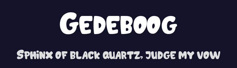 Gedeboog by Fachranheit — Decorative Font — thumbnail 2