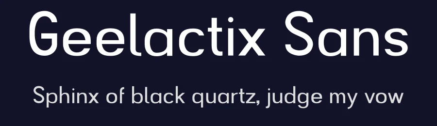 Geelactix Sans by Jordan Burrows — Sans Serif Font — thumbnail 2