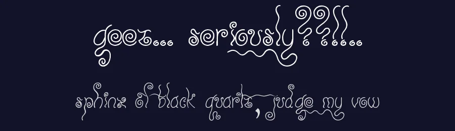 Geez... Seriously??!!.. by JSH creates — Decorative Font — thumbnail 2