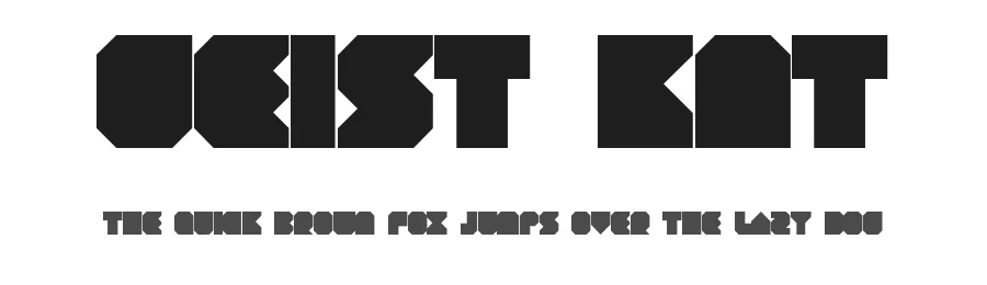 Geist Knt by Frederik Frede — Display Font