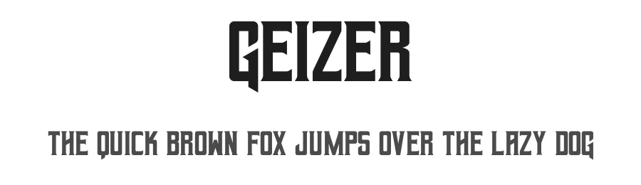 Geizer by Matt Wilson — Blackletter Font