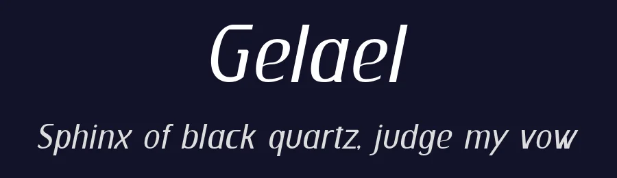 Gelael by Mocha Frappuccino — Sans Serif Font — thumbnail 2