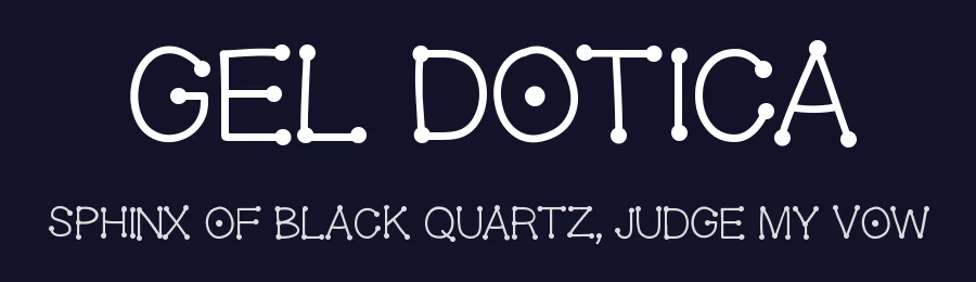 Gel Dotica by Shara Weber — Decorative Font — thumbnail 2
