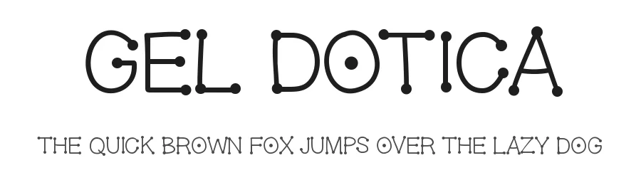Gel Dotica by Shara Weber β Decorative Font