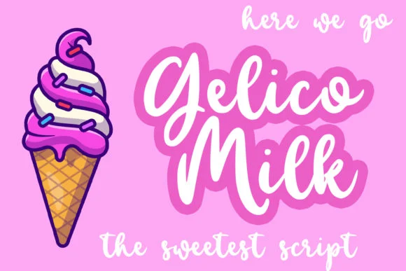 Gelico Milk Font by Abodaniel — Script Handwritten Font