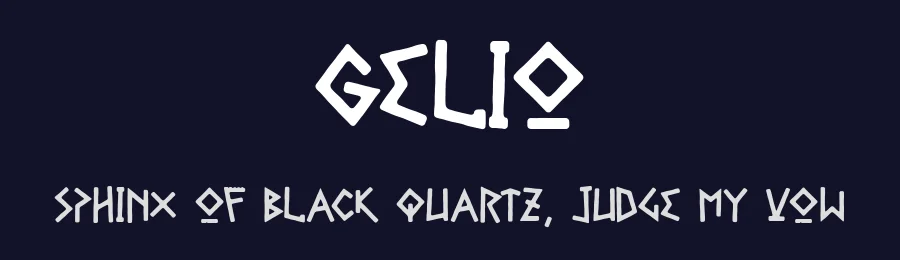 Gelio by Cumberland Fontworks — Decorative Font — thumbnail 2