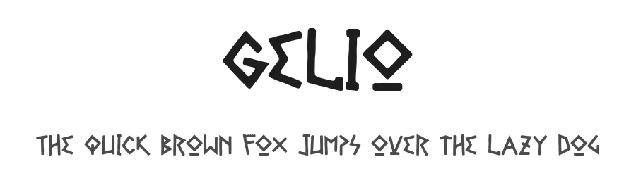 Gelio by Cumberland Fontworks β Decorative Font