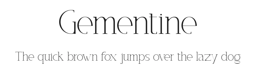 Gementine by Muksal Creative — Serif Font