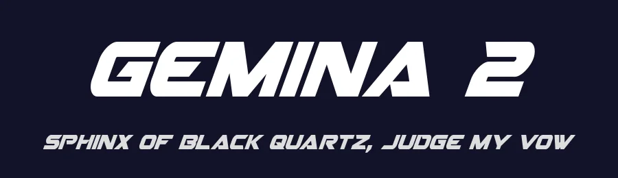 Gemina 2 by Iconian Fonts — Display Font — thumbnail 2