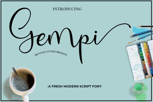 Gempi Font by Struggle Studio β Script Handwritten Font
