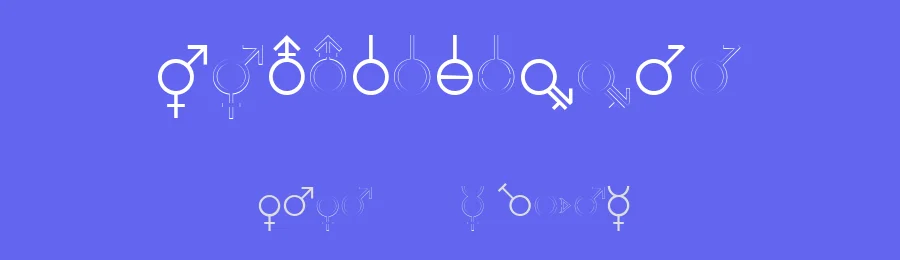 Gender Dorama by Matthias Wittgenstein — Dingbats Font — thumbnail 3