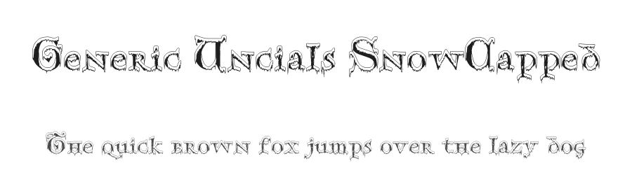Generic Uncials SnowCapped