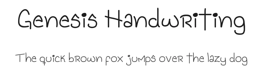 Genesis Handwriting