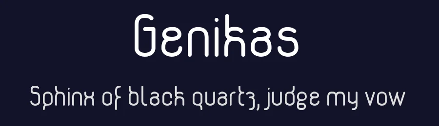 Genikas by Benoît Sjöholm — Sans Serif Font — thumbnail 2