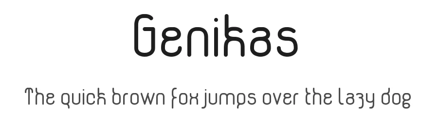 Genikas by Benoît Sjöholm — Sans Serif Font