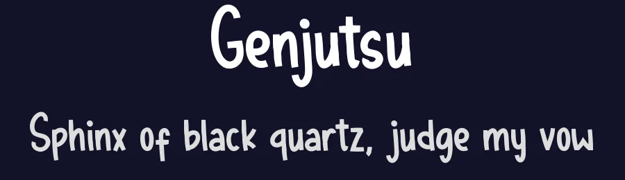 Genjutsu by Type Gang — Decorative Font — thumbnail 2