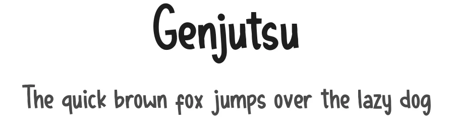 Genjutsu by Type Gang — Decorative Font