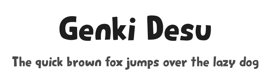 Genki Desu by Hanoded — Decorative Font