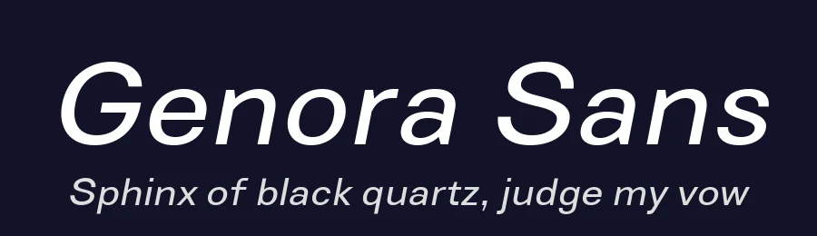 Genora Sans by Pixesia Studio — Sans Serif Font — thumbnail 2