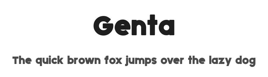 Genta by HansCo — Sans Serif Font