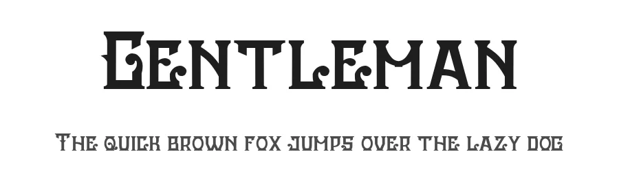 Gentleman by Kong Font — Decorative Font